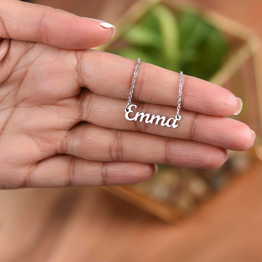 To My Girlfriend | You Bring Out The Best In Me | Custom Name Necklace