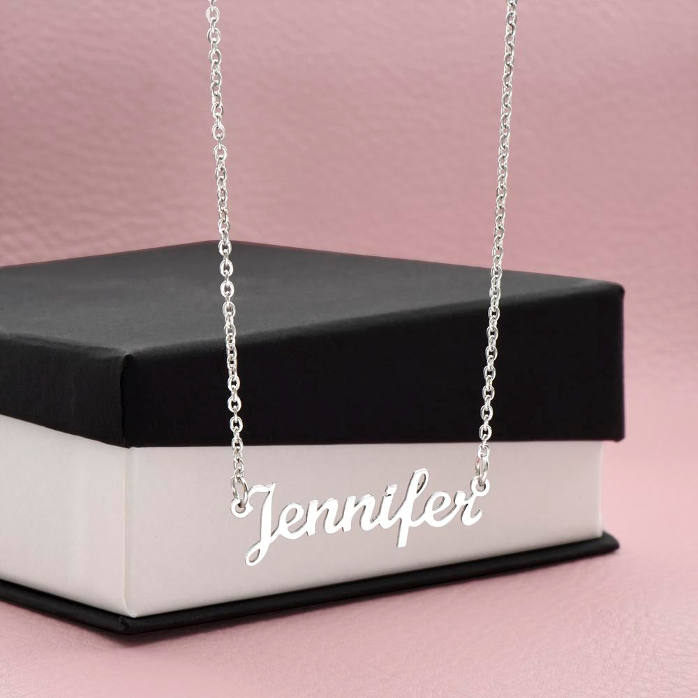 To My Boss Lady | Thank You For Being There | Professional Name Pendant Necklace