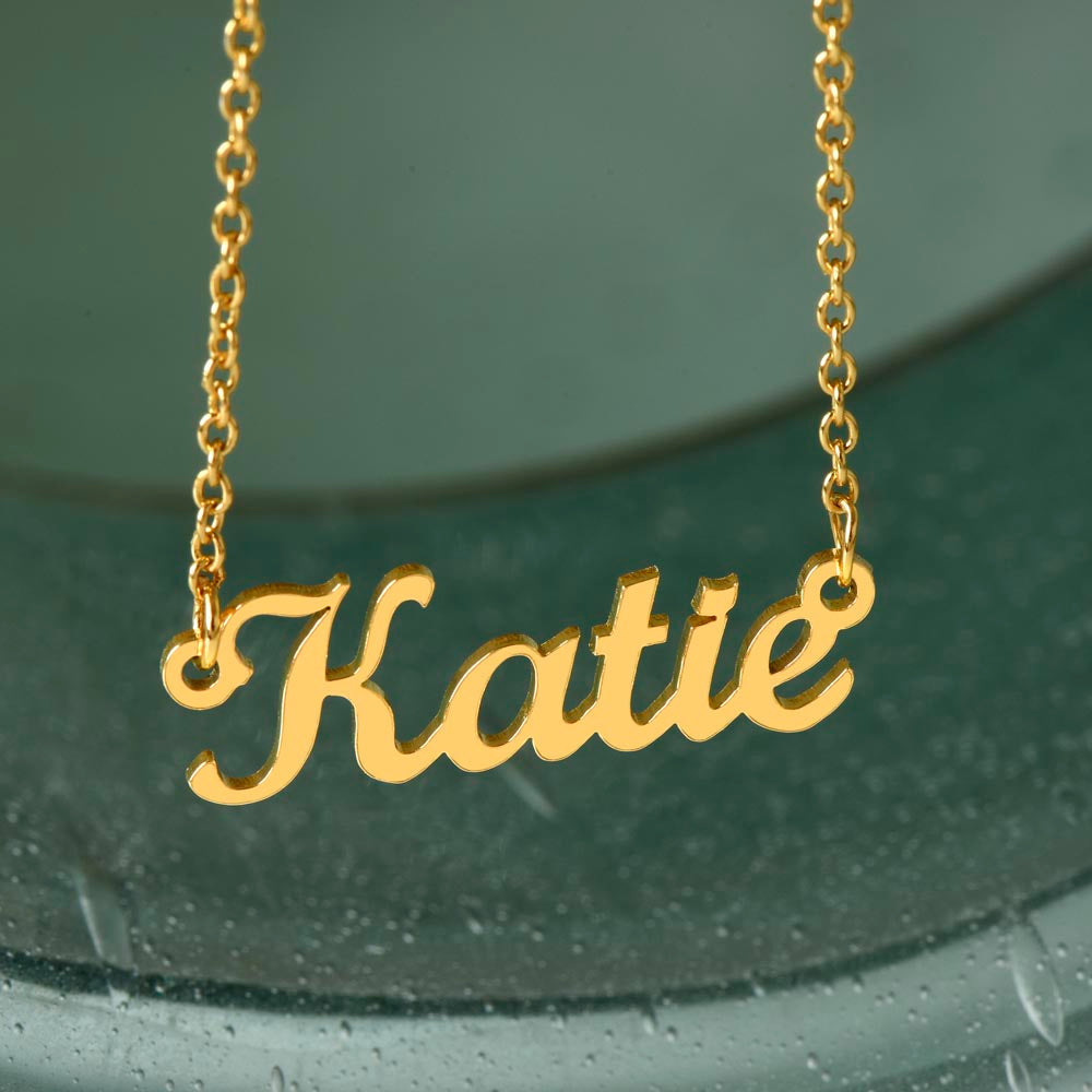 To My Fiancee | I Love You Enough | Custom Name Necklace