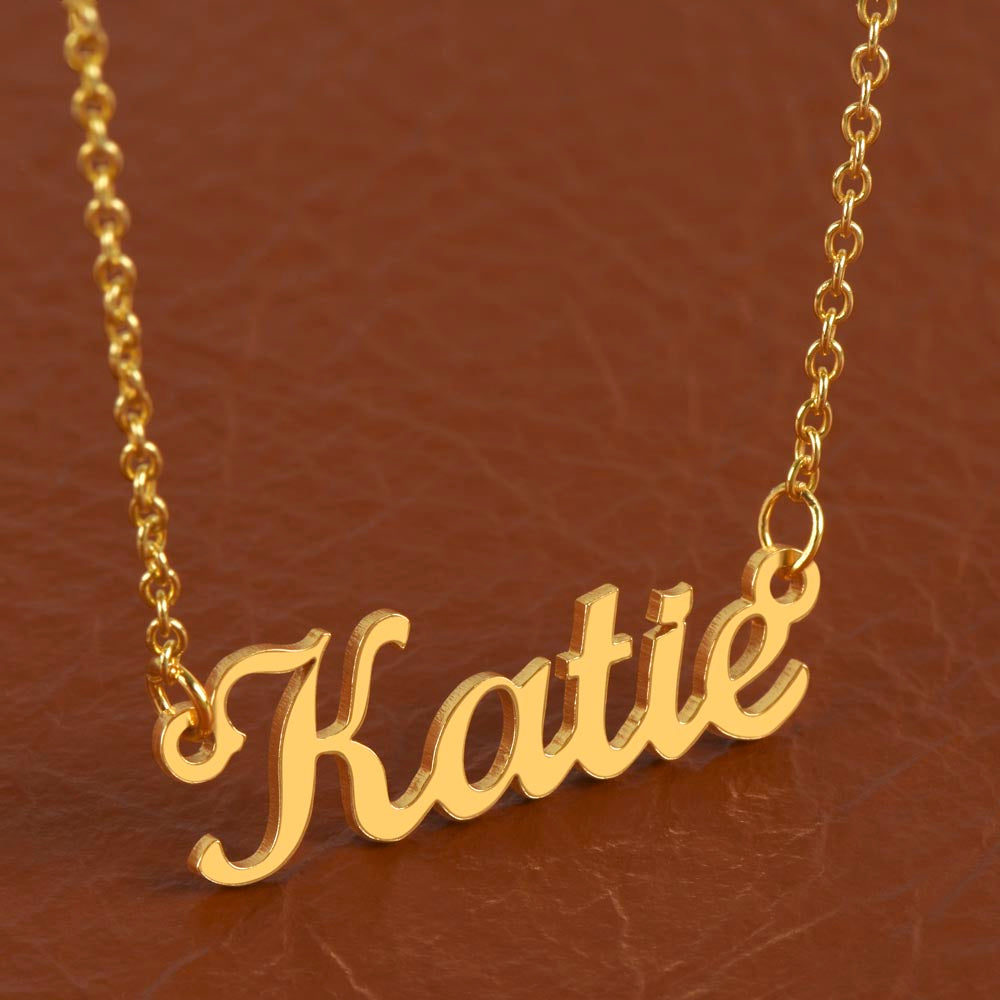 To My Boss Lady | Thank You For Being There | Professional Name Pendant Necklace