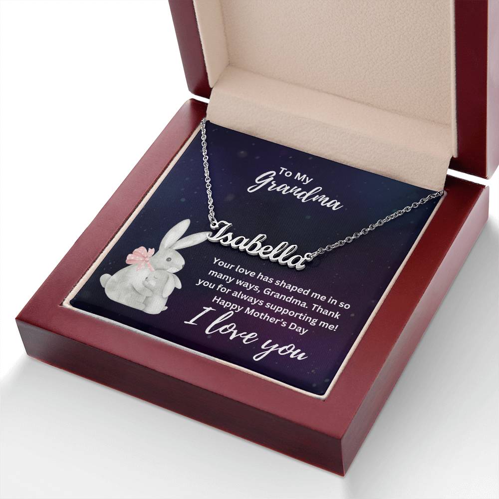 To My Grandma | I Love You | Jewelry Name Necklace