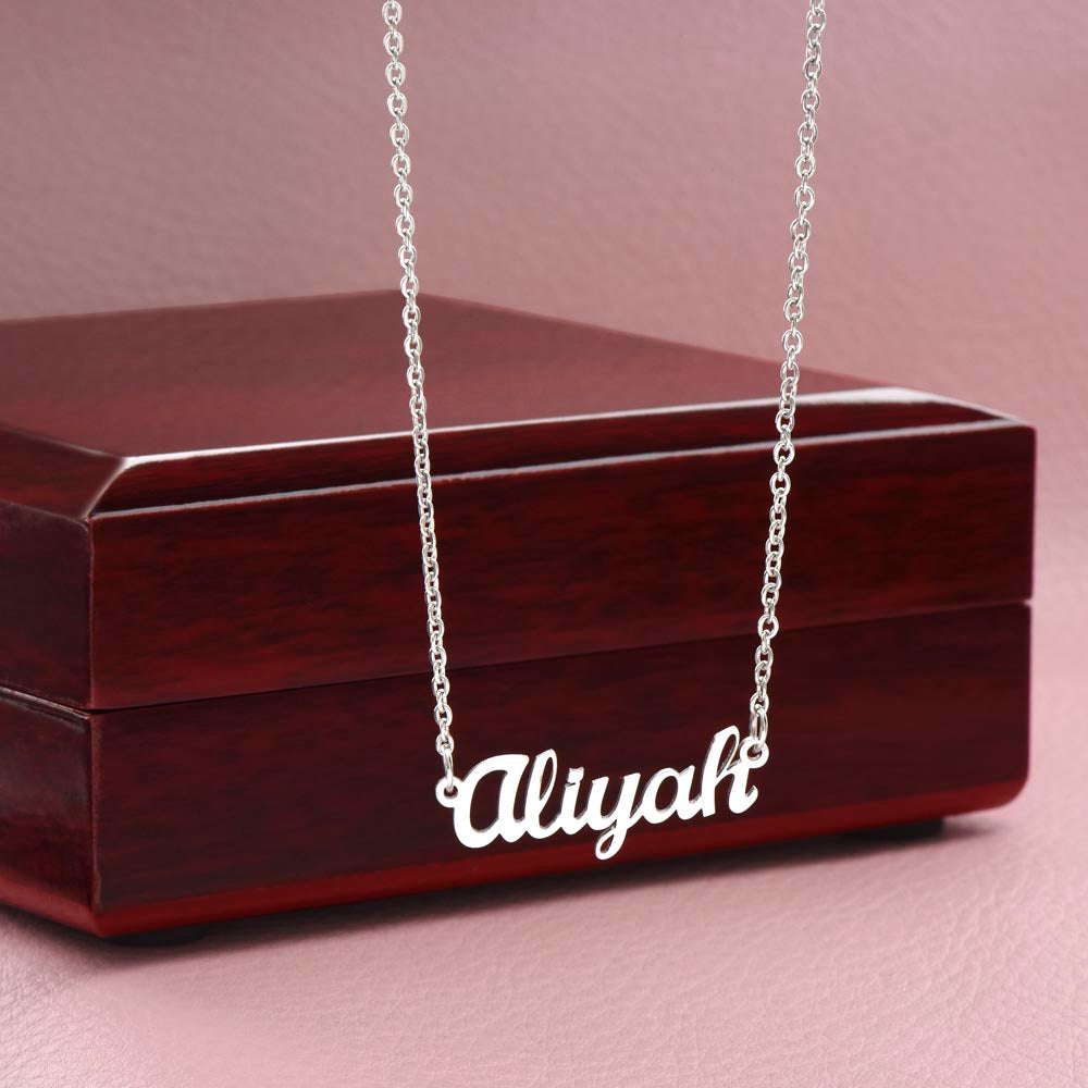 To My Fiancee | I Love You Enough | Custom Name Necklace