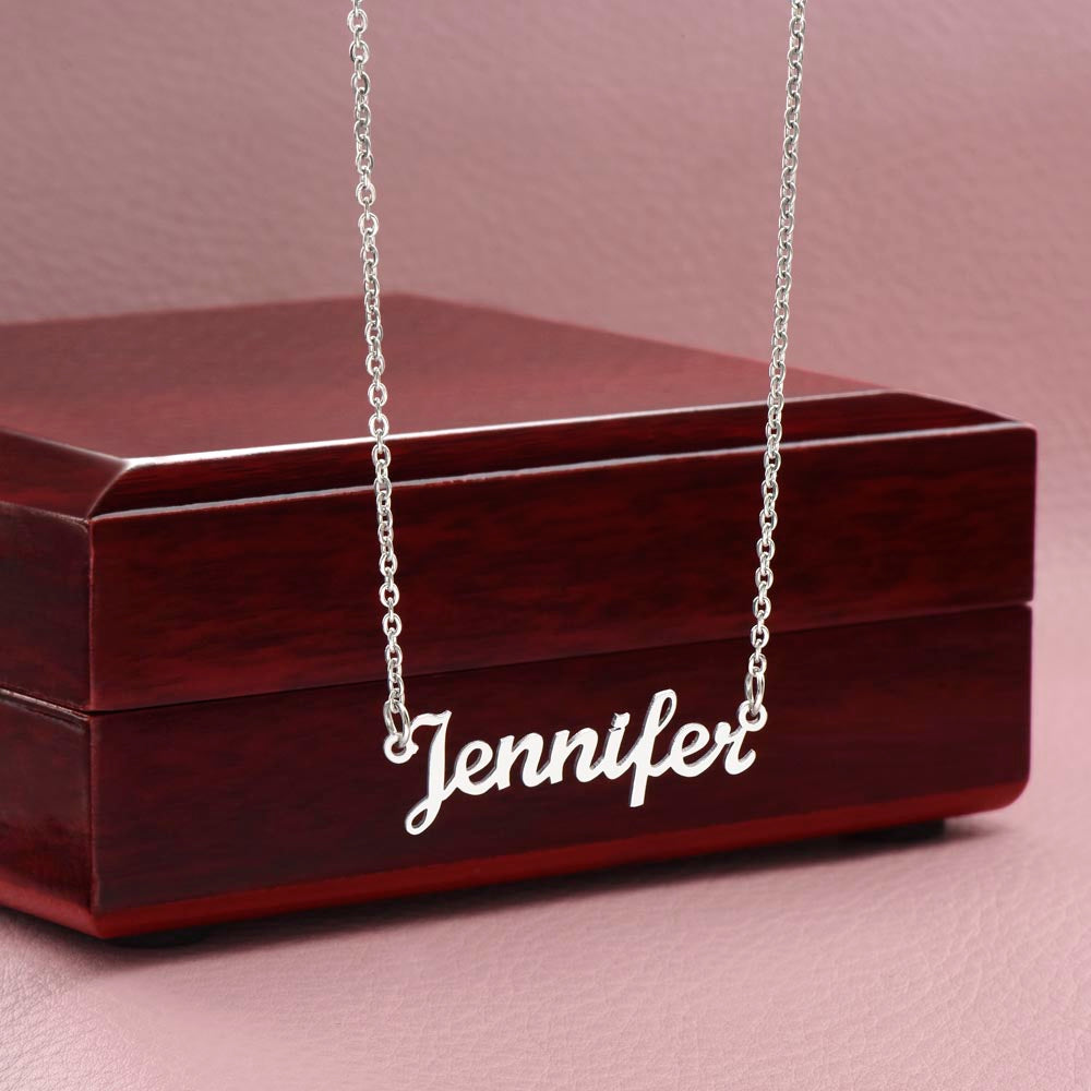 To My Bonus Mom | I Am Grateful To Have You | Custom Name Necklace