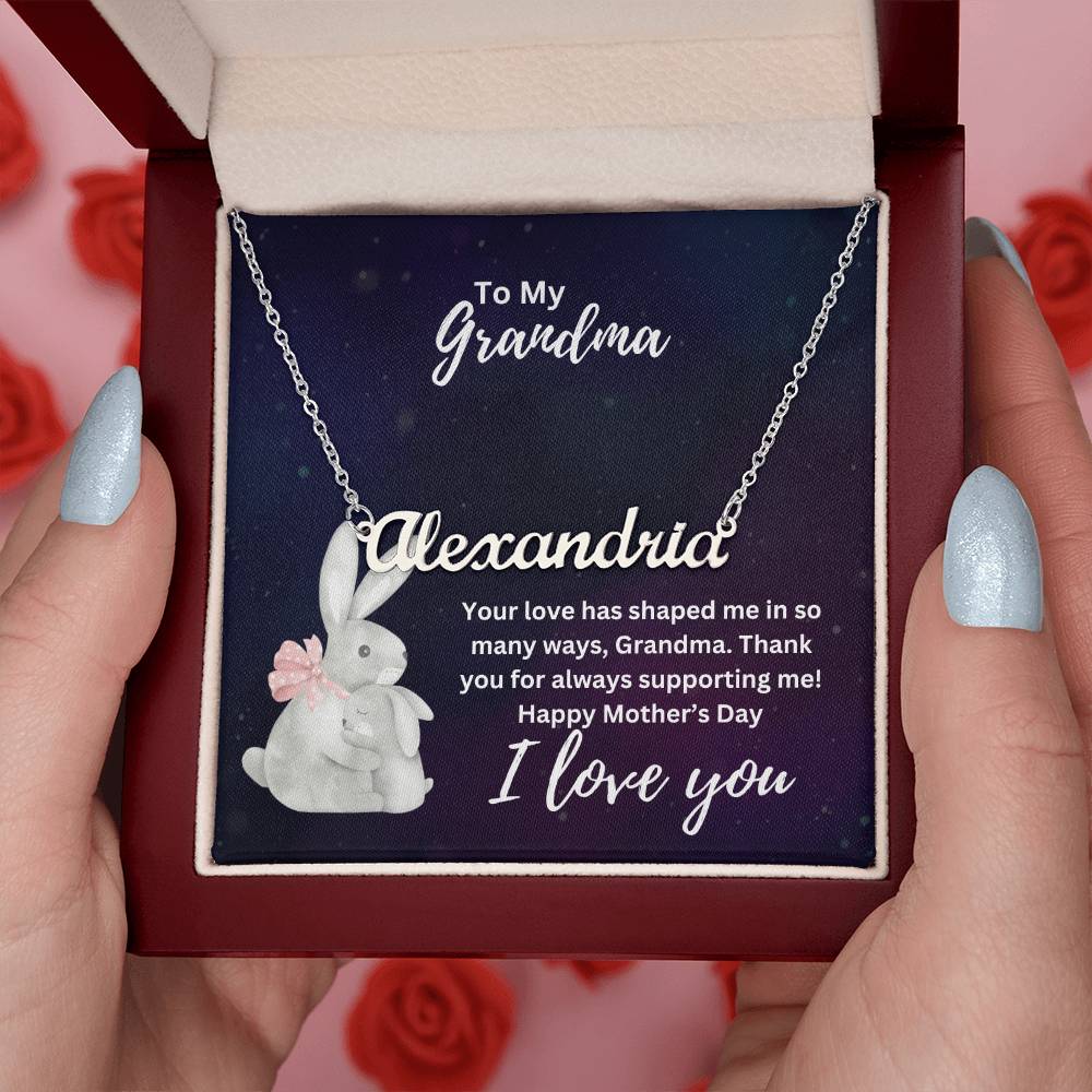 To My Grandma | I Love You | Jewelry Name Necklace