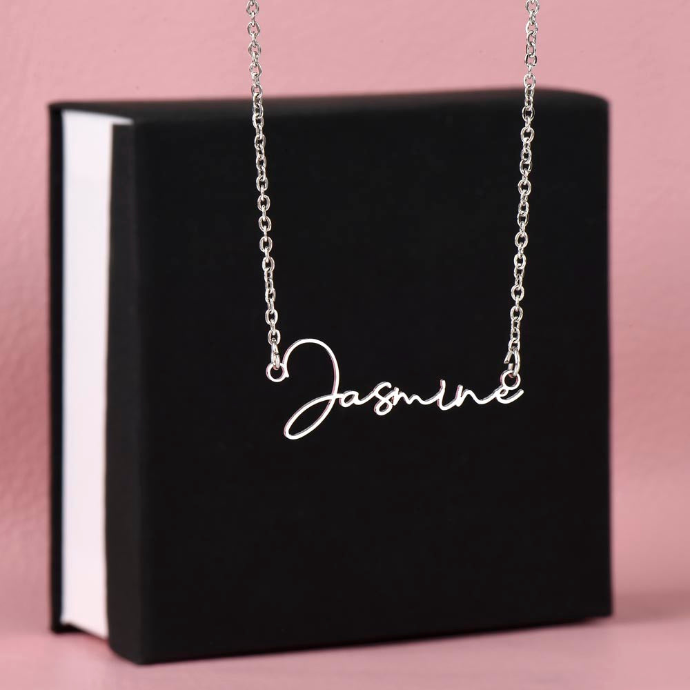 To My Grandma | I Already Love You | Signature Name Necklace