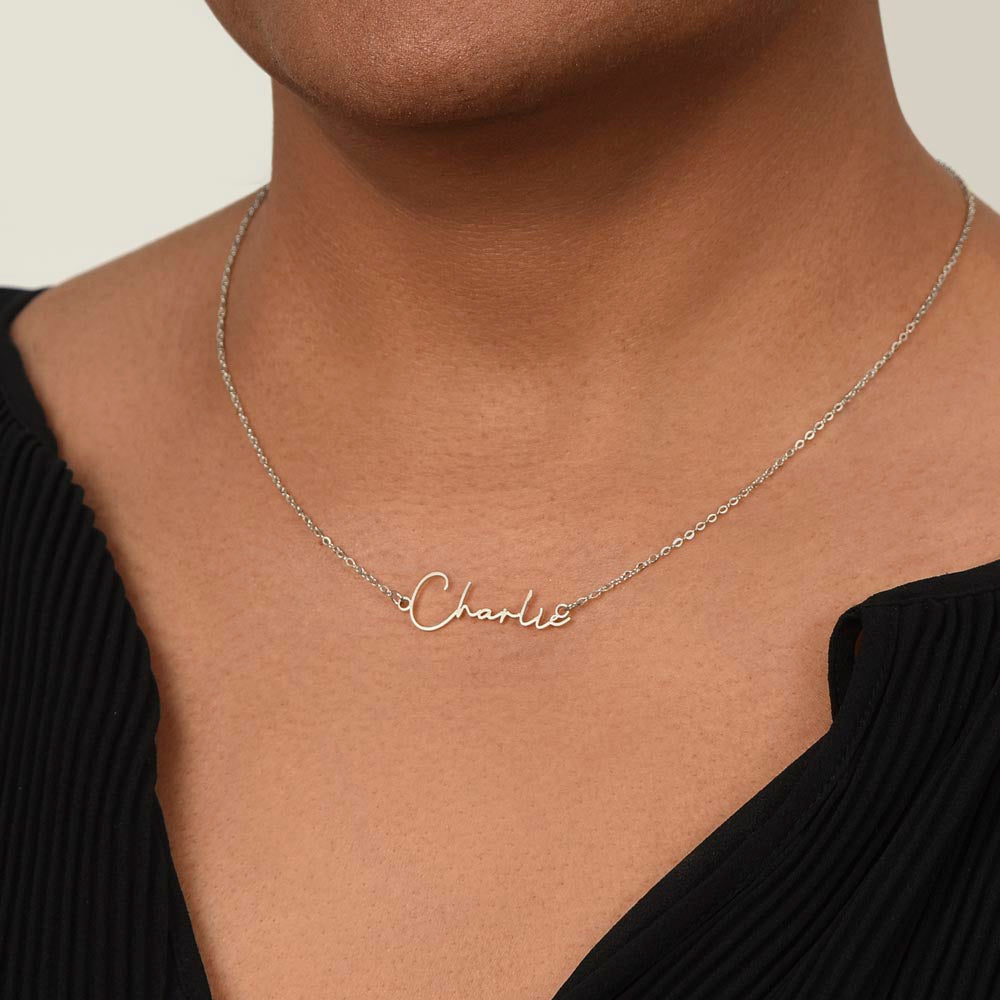 Best Friend | You Are The Joy In My Life | Script Name Necklace