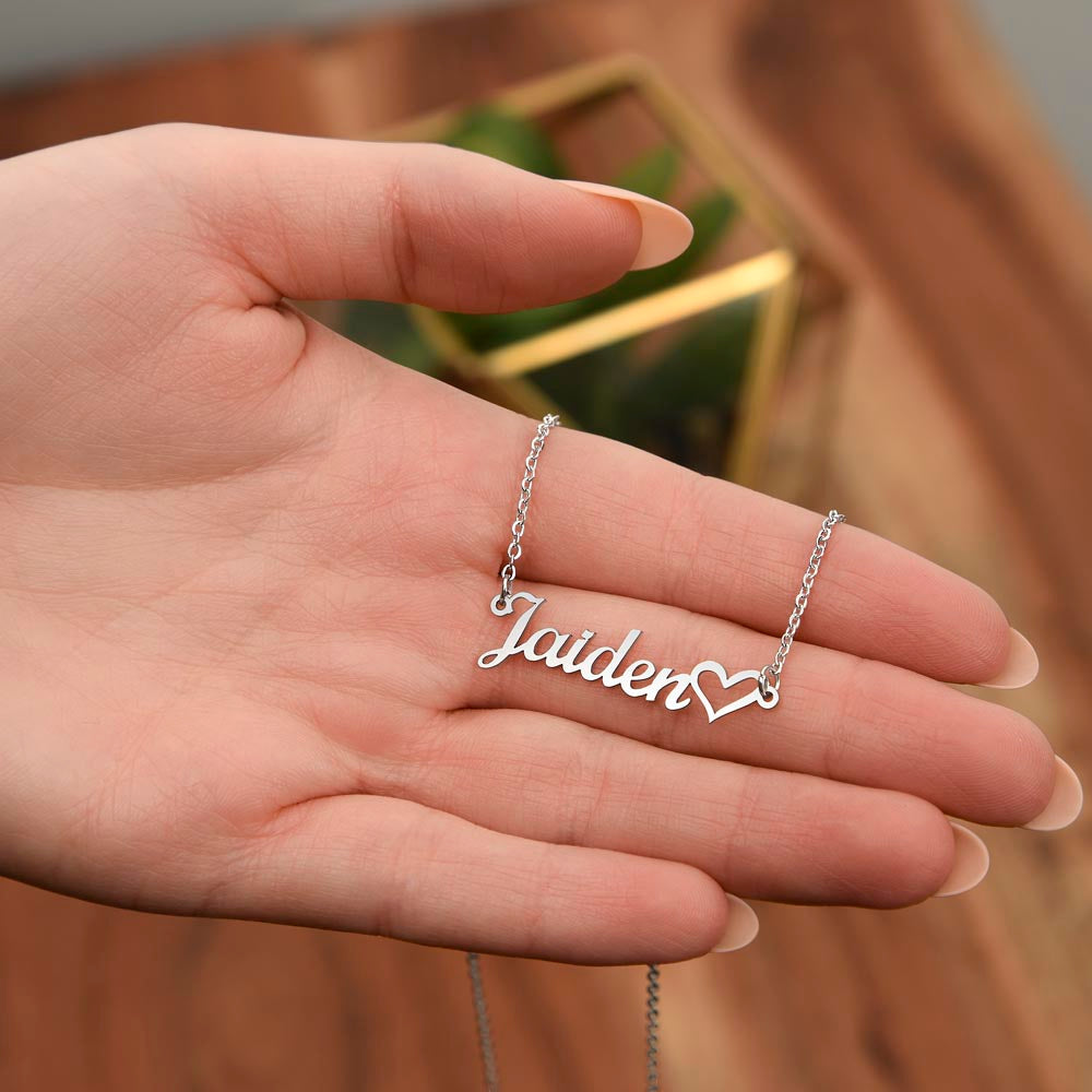 To My Wife | I Love You With All My Heart | Name Necklace