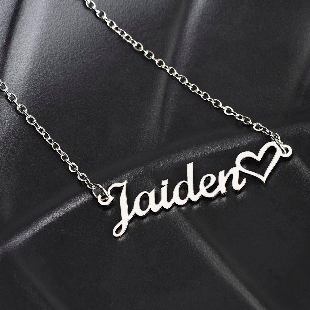 To An Amazing Neighbor | Thank You From The Bottom Of My Heart | Name Necklace