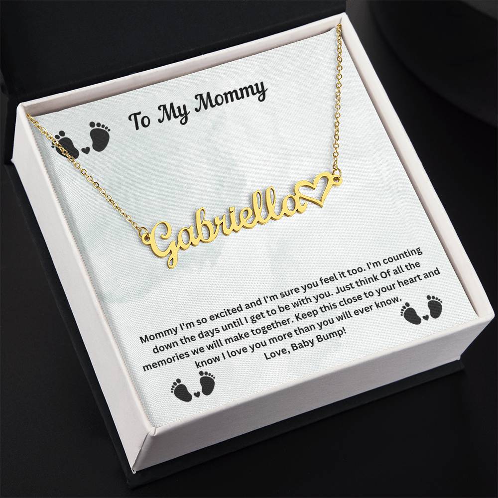 To My Mommy | Baby Bump Pregnancy Necklace