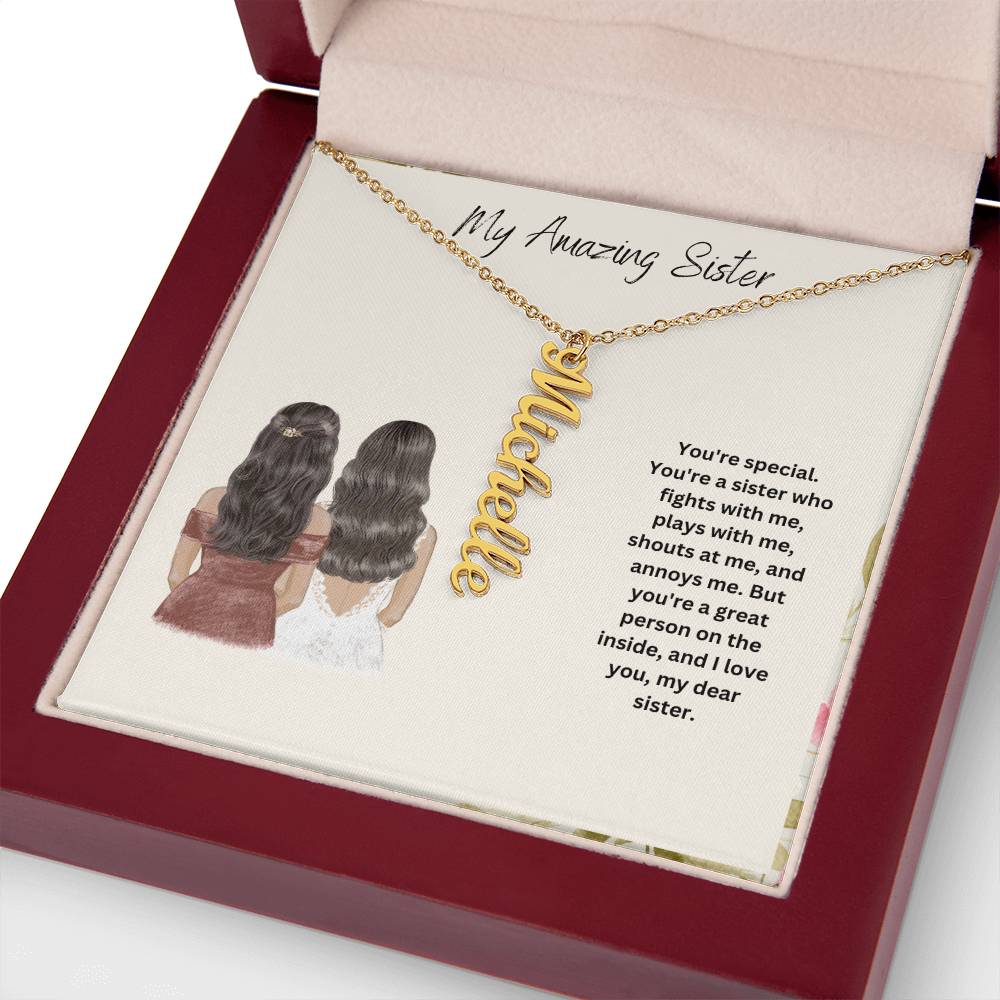 My Amazing Sister | You Are Special | Name Necklace