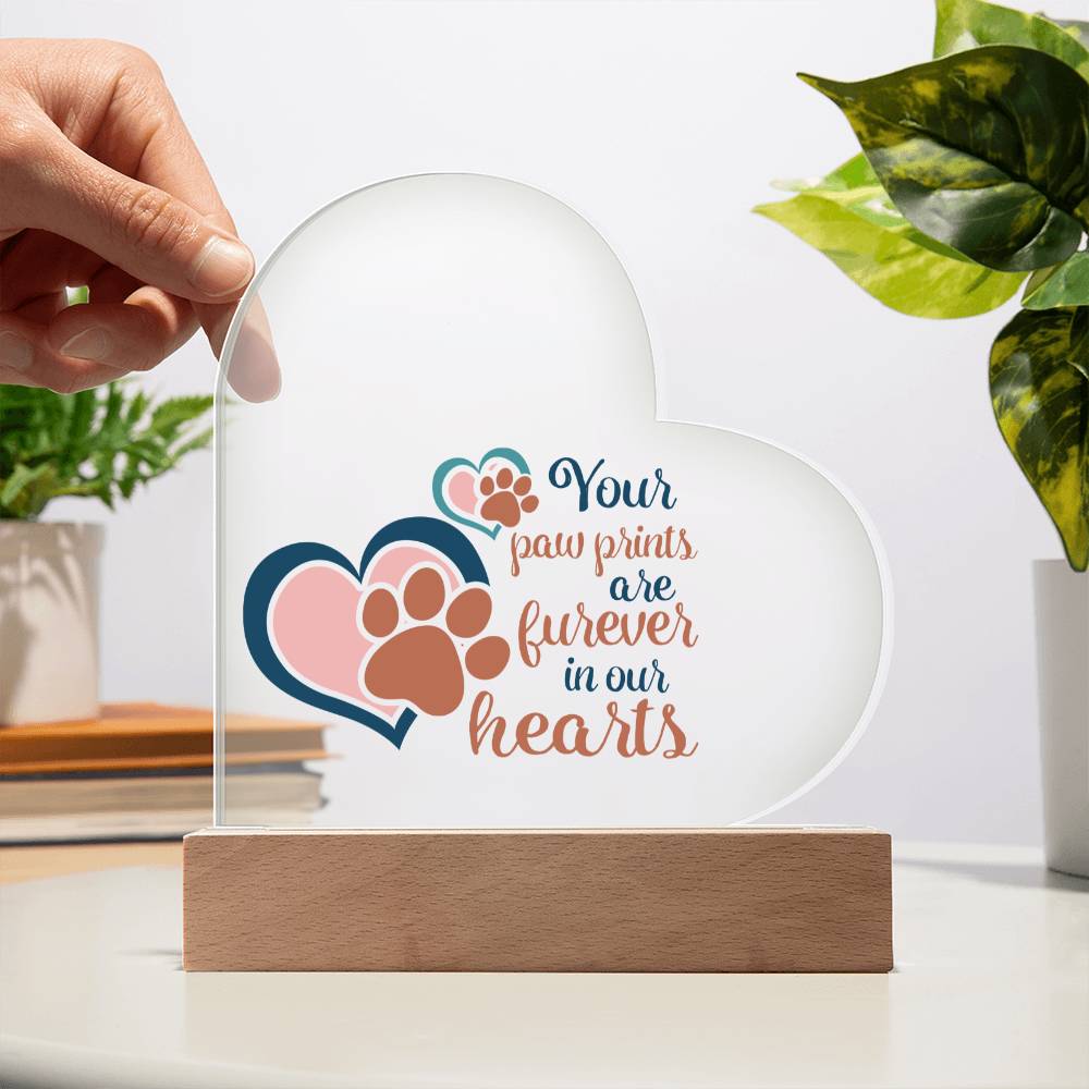 Your Paw Prints Are Forever In Our Hearts | Pet Plaque