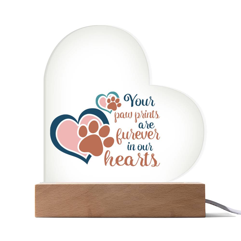 Your Paw Prints Are Forever In Our Hearts | Pet Plaque