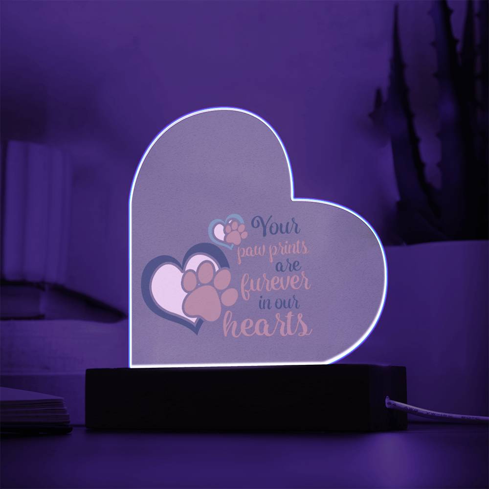 Your Paw Prints Are Forever In Our Hearts | Pet Plaque