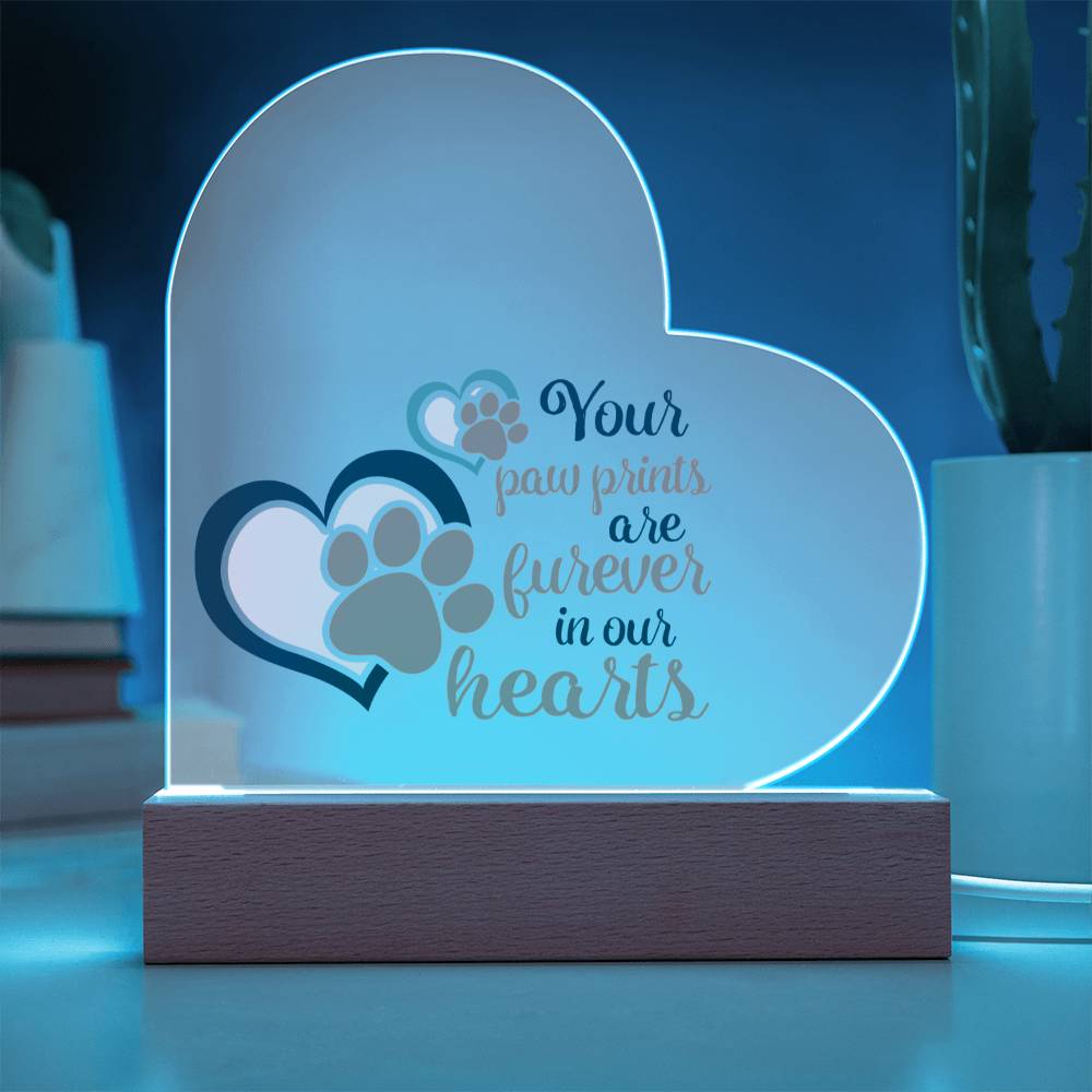 Your Paw Prints Are Forever In Our Hearts | Pet Plaque