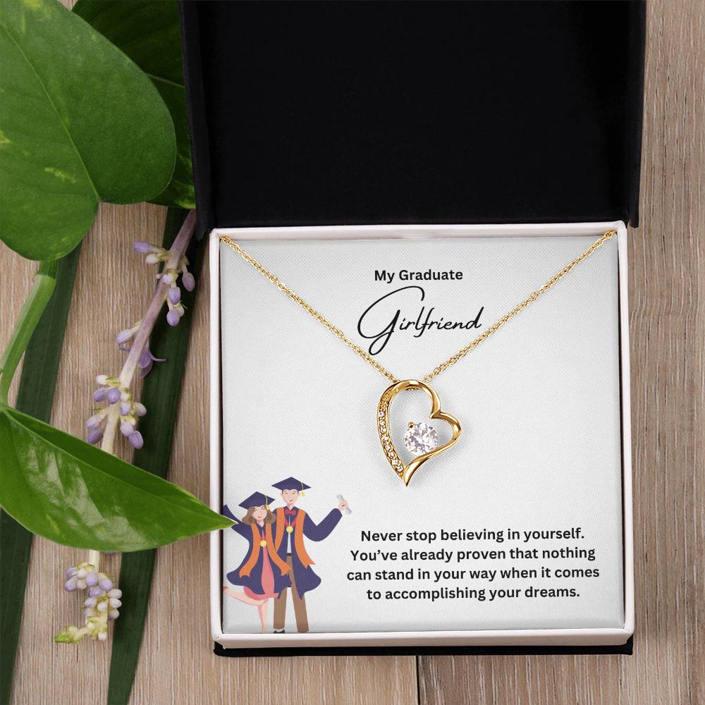 My Graduate Girlfriend | Never Stop Believing In Yourself | Pendant Necklace