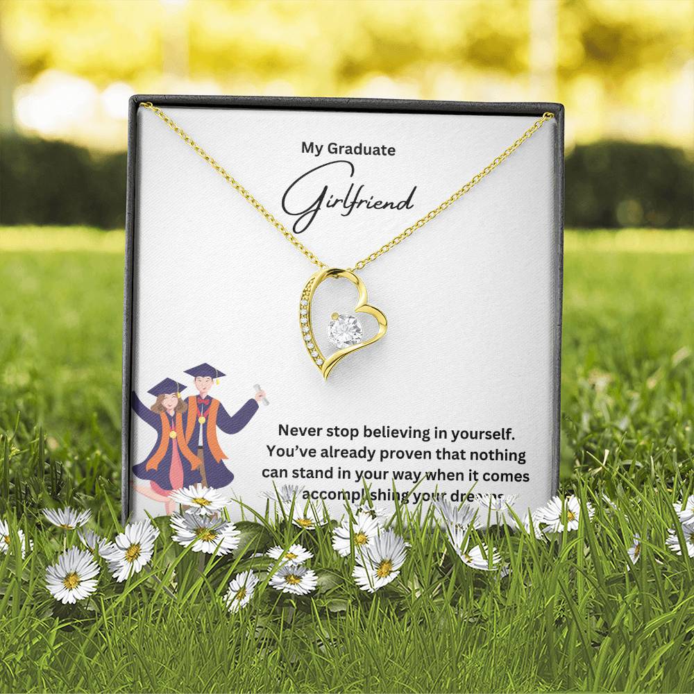 My Graduate Girlfriend | Never Stop Believing In Yourself | Pendant Necklace