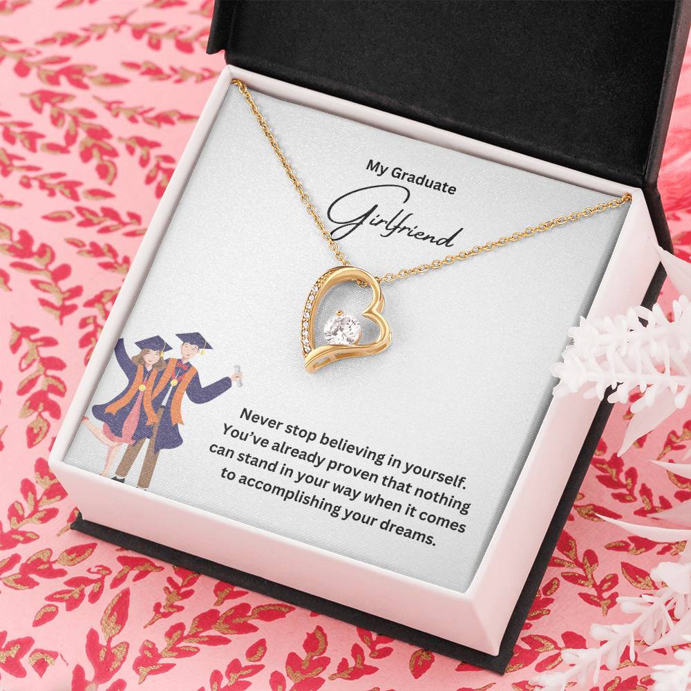 My Graduate Girlfriend | Never Stop Believing In Yourself | Pendant Necklace